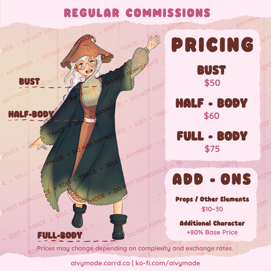 regular commissions aivymode