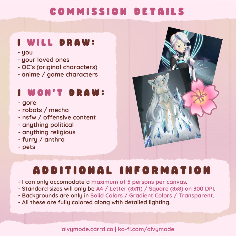 Commissions Details-Aivymode